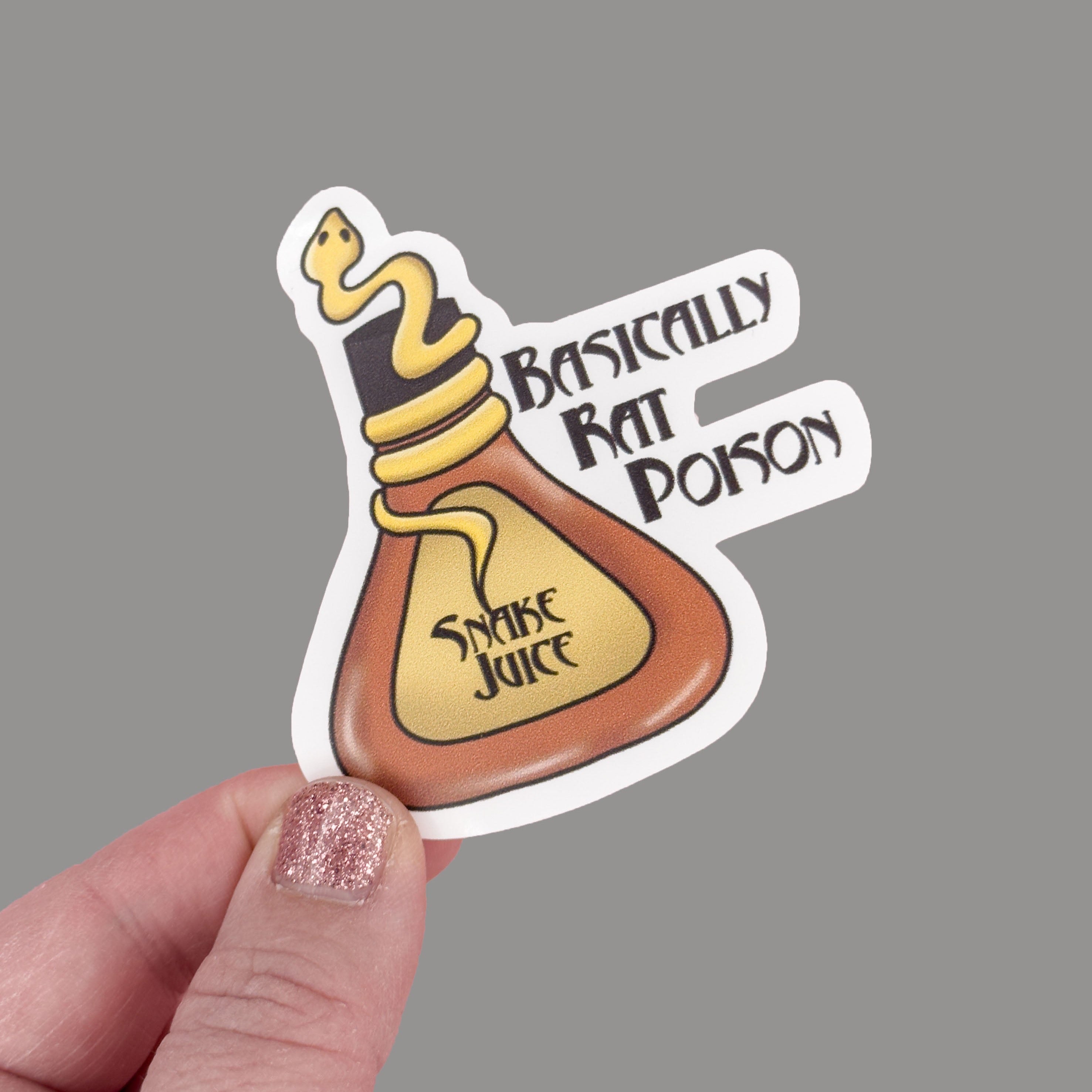 Hales Yeah Design Snake Juice Sticker ~3" at Longest Edge