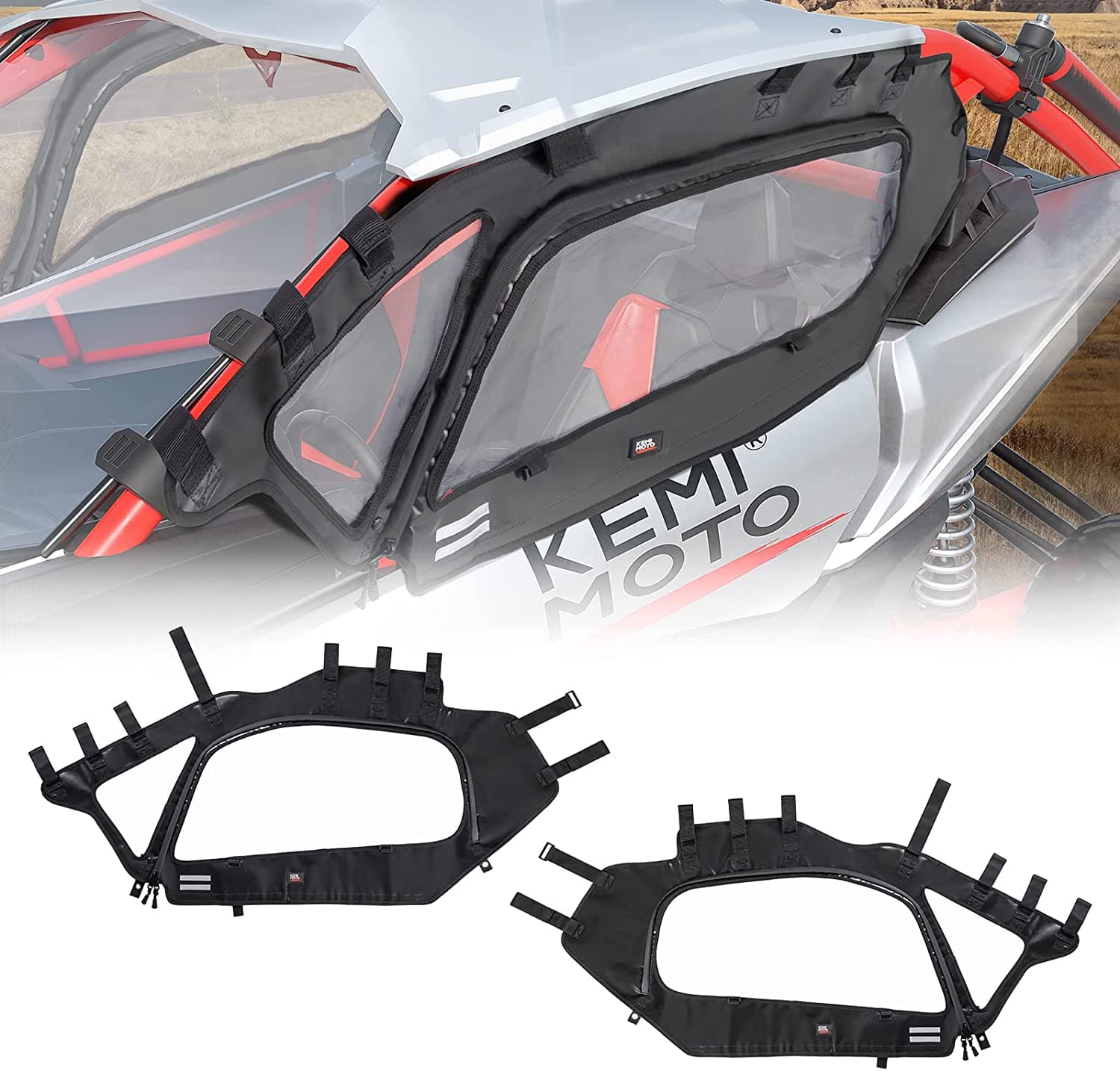Kemimoto Soft Cab Enclosures Upper Windows Maverick X3