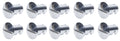 Oval Head Dzus Buttons .500 Long 10 Pack