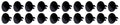 Large Head Dzus Buttons .500 Long 10 Pack Black