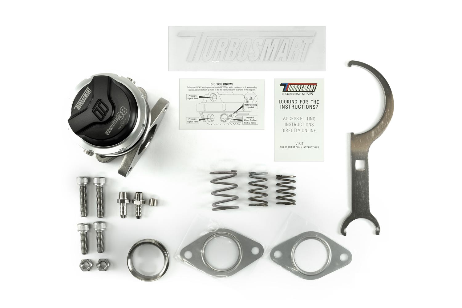 Turbosmart GenV UltraGate38 14psi External Wastegate (Black)