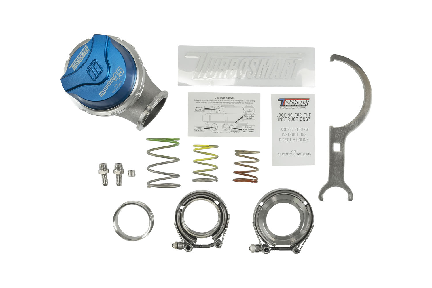 Turbosmart GenV HyperGate45 14psi External Wastegate (Blue)