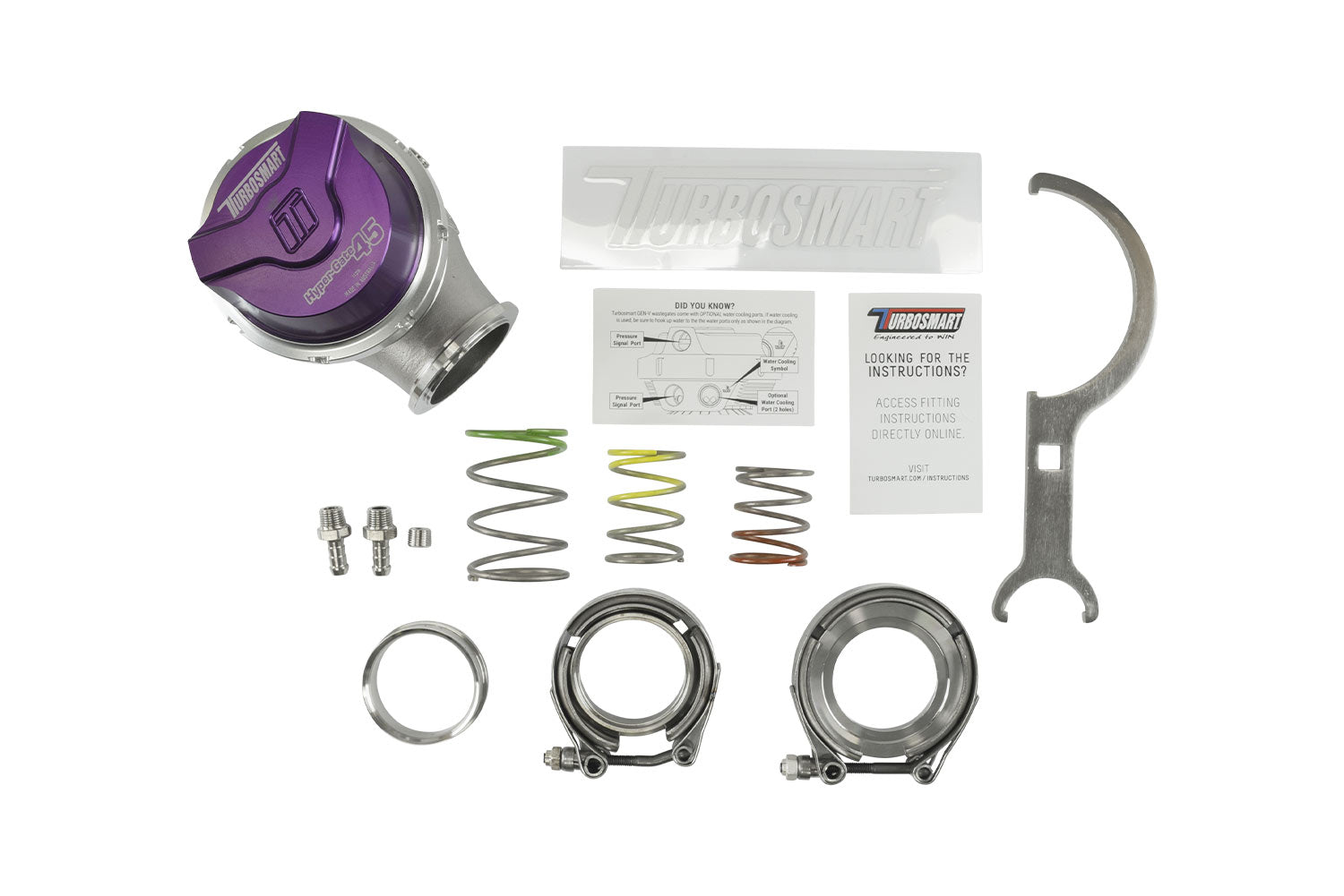 Turbosmart GenV HyperGate45 14psi External Wastegate (Purple)