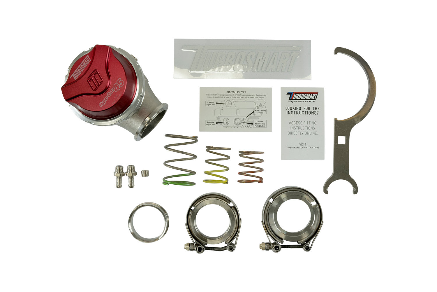 Turbosmart GenV HyperGate45 14psi External Wastegate (Red)