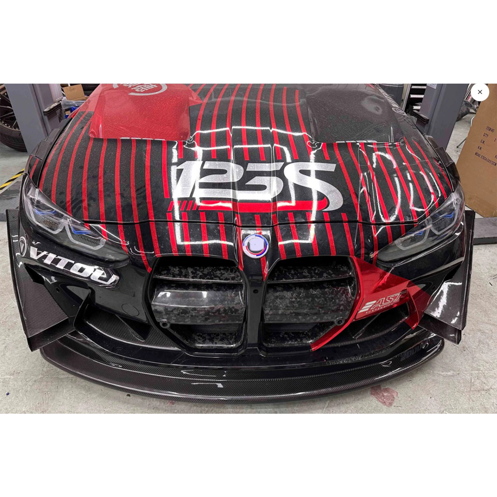 GT4 Carbon Fiber Front Lip for BMW G80 G81 M3 G82 G83 M4