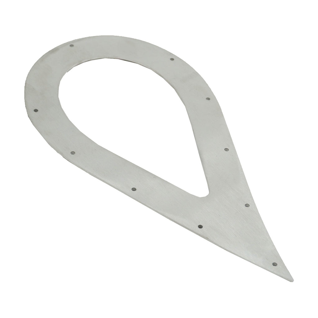 BBP 3" Stainless Steel Teardrop Exhaust Tip Trim Plate