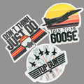 Hales Yeah Design Top Gun Stickers ~3" at Longest Edge