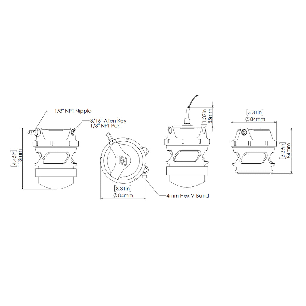 Turbosmart GenV ProPort BOV Suit Supercharger (Black)