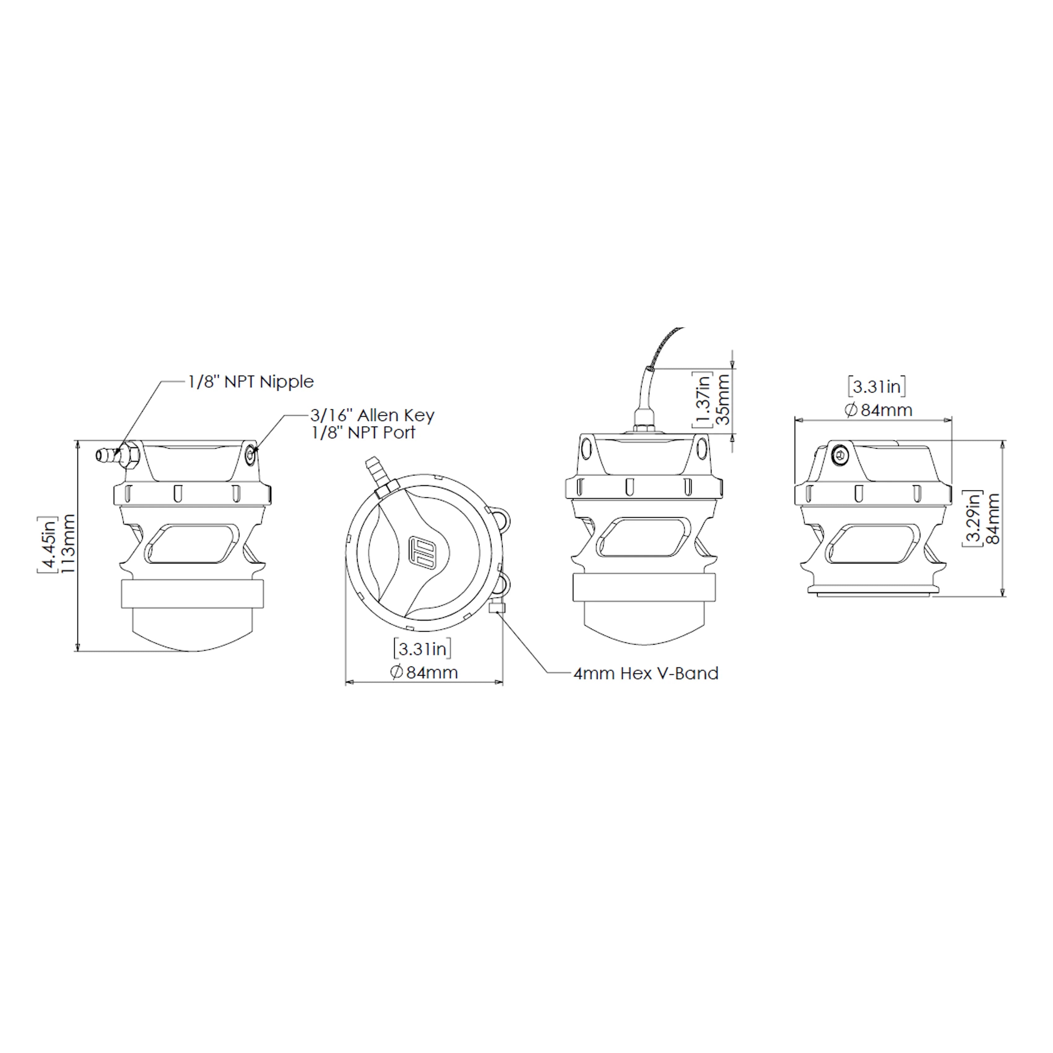 Turbosmart GenV ProPort BOV Suit Supercharger (Black)