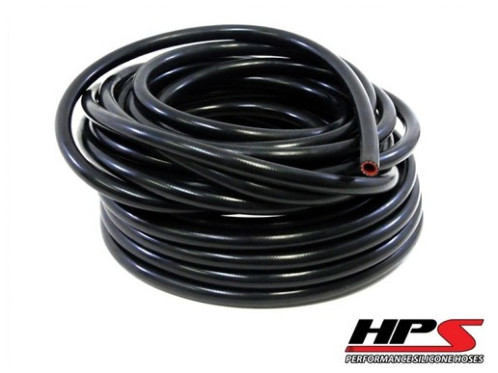 HPS High Temp 1/2"ID(13mm)Reinforced Silicone Heater Hose Black-50 Ft Roll