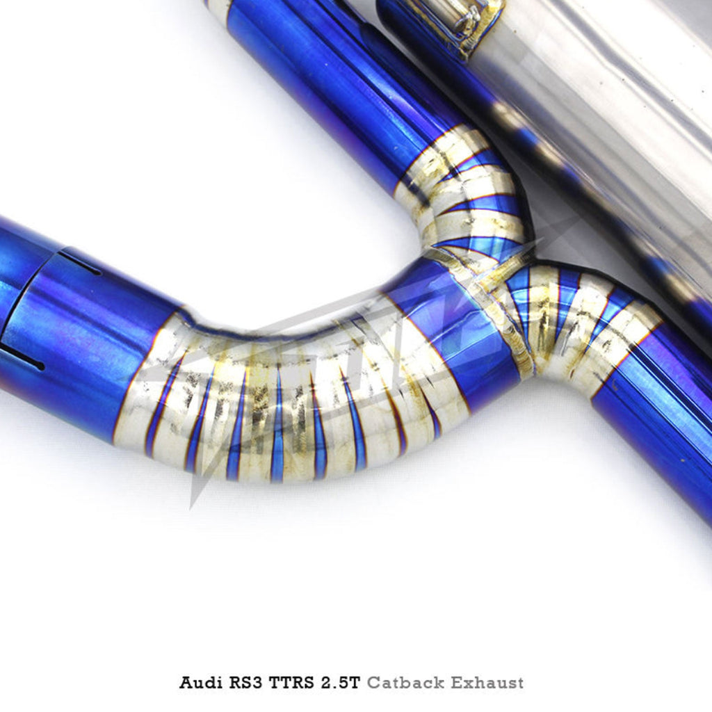 Titanium Valved Catback Exhaust System for Audi RS3 TTRS 2.5T