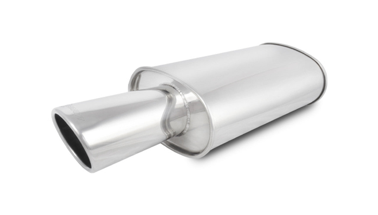 MUFFLER OVAL SS POLISHED 3IN