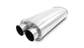 MUFFLER OVAL SS 3IN DUAL OFFSE