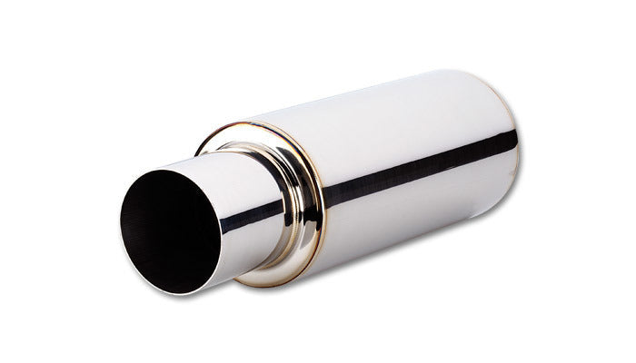 MUFFLER ROUND SS TURBO 2.5IN