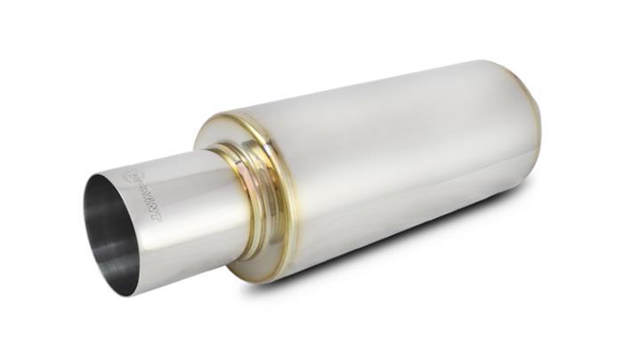 MUFFLER ROUND SS 3IN-IN 4IN-OU