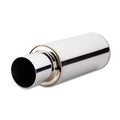 MUFFLER ROUND SS TURBO 3IN-4IN