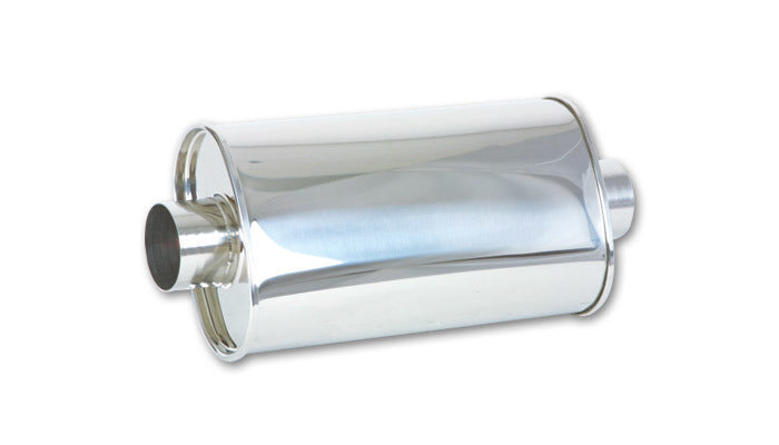 MUFFLER OVAL SS POLISHED 2.5IN