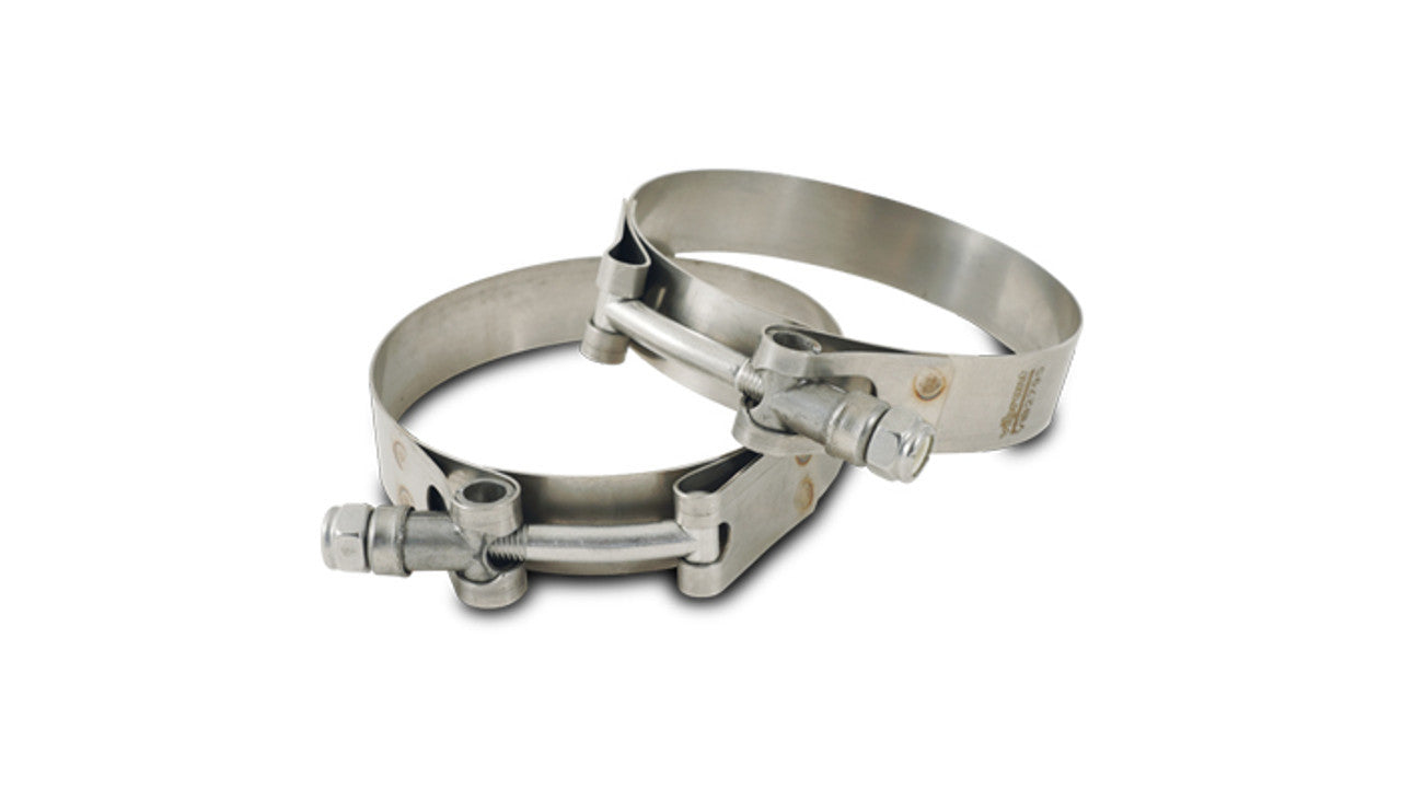 Stainless T-Bolt Clamps Pair 1.890 to 2.100