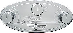 PANEL CTRL ALUM POLISHED OVAL