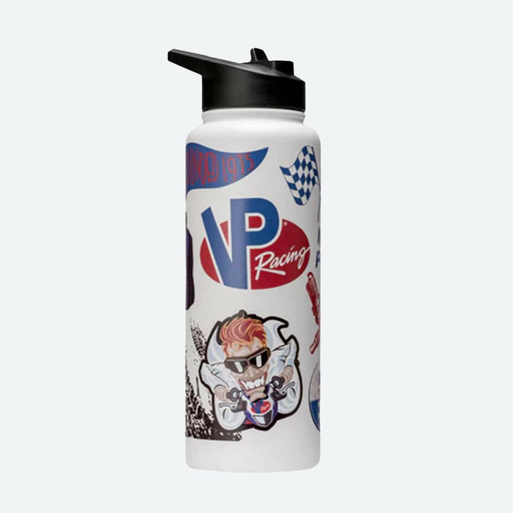 VP Racing - 34 oz. Quencher White Stainless Steel Water Bottle