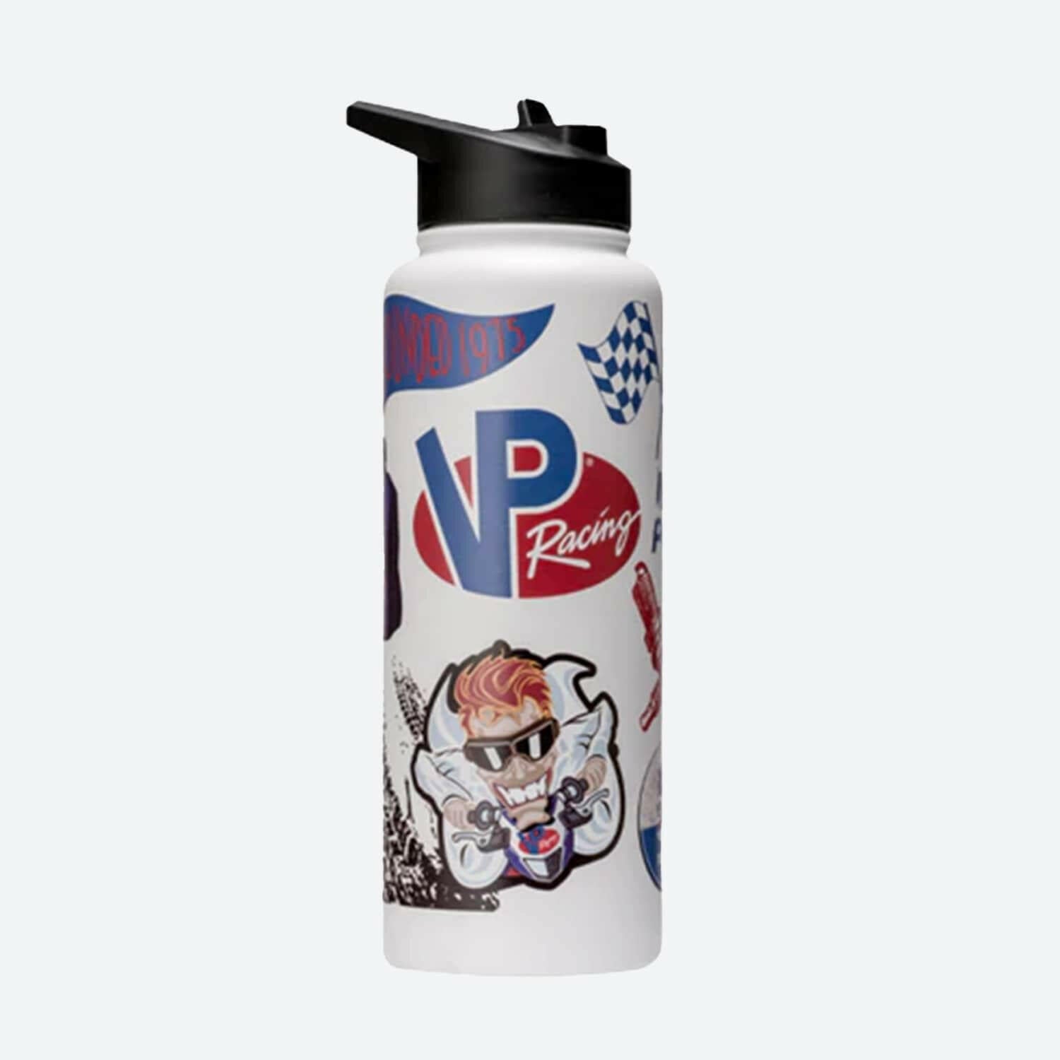 VP Racing - 34 oz. Quencher White Stainless Steel Water Bottle