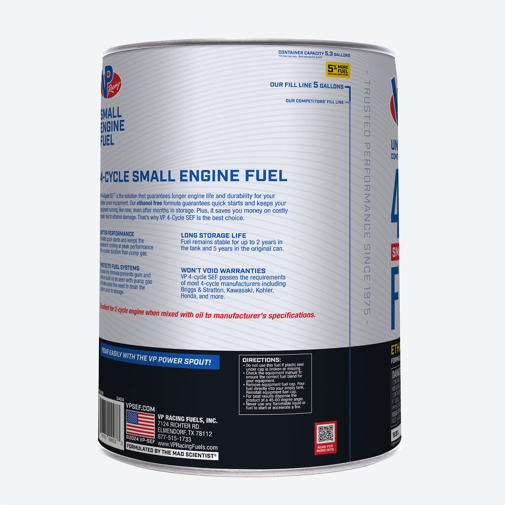 VP Racing 4-Cycle Fuel: Ethanol-Free Small Engine Fuel
