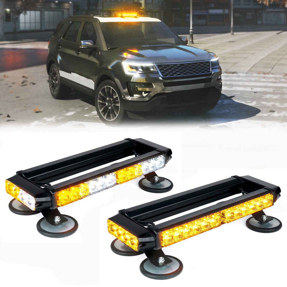 Mini LED Rooftop Strobe Light Bar with Magnetic Base | Blaze Series