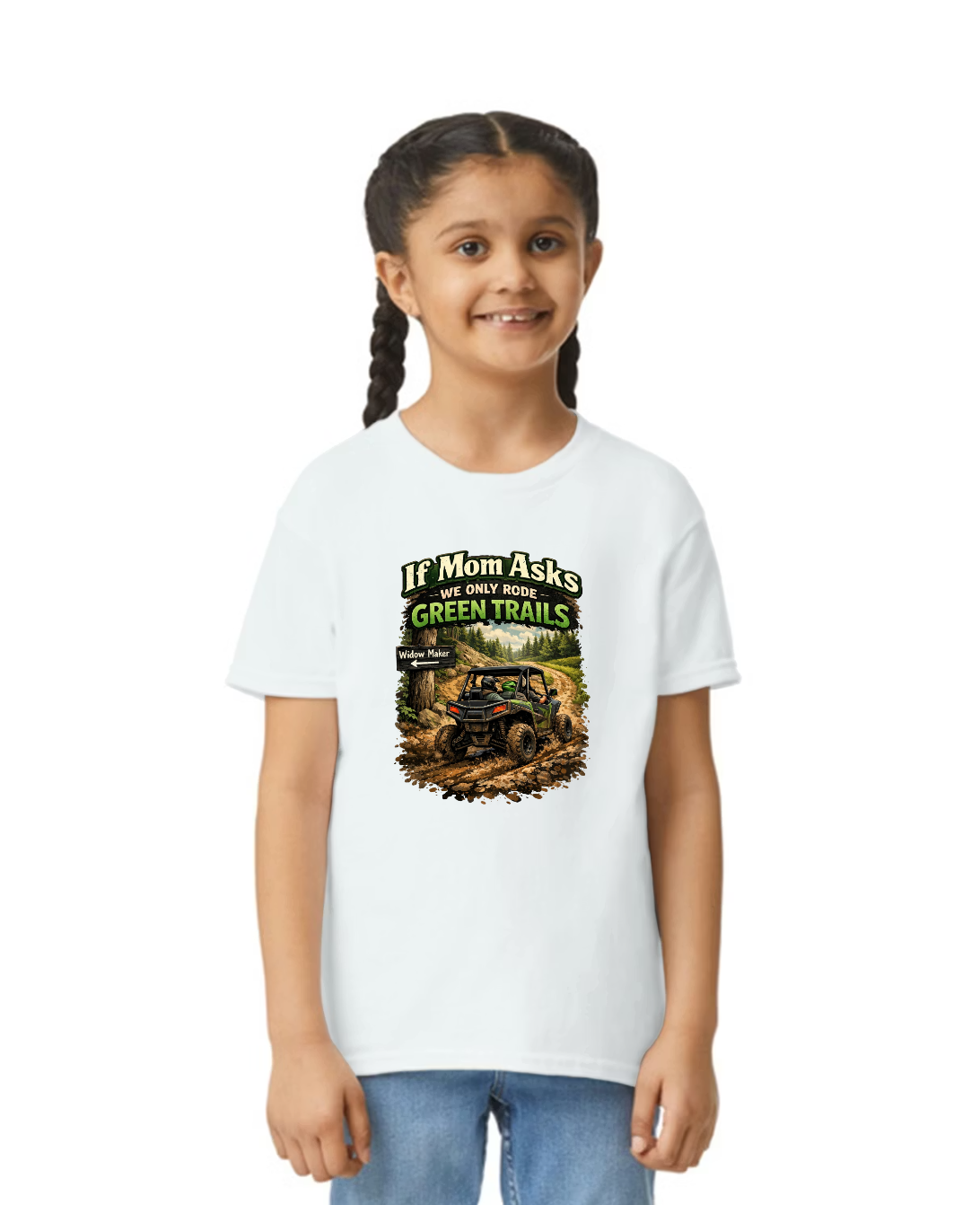 TTN | If Mom Asks, We Rode Green Trails Youth Tee