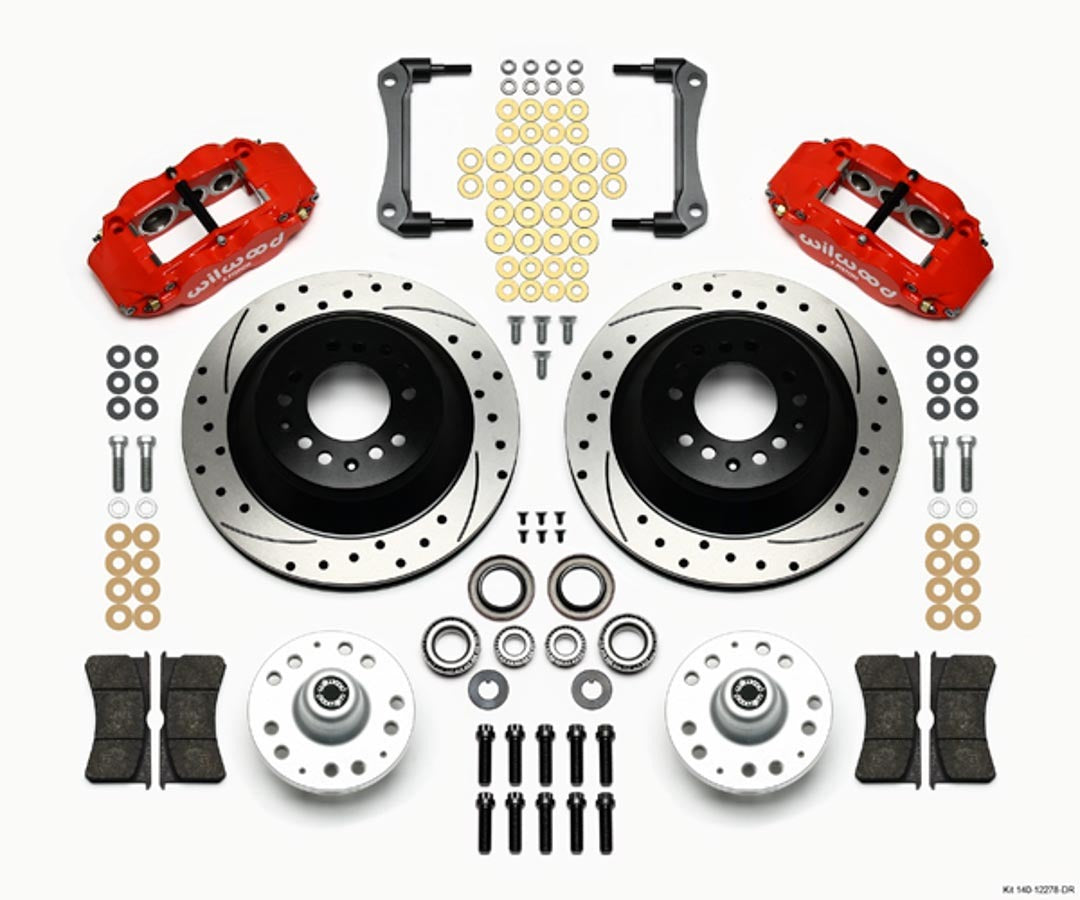 BRAKE KIT W/RED CALIPERS
