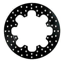 ROTOR-STEEL-REAR DRAG-DRILLED