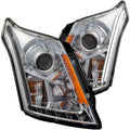 Anzo 2010-2015 Cadillac Srx Projector Headlights w/ Plank Style Design Chro