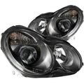 Anzo 2001-2007 Mercedes Benz C Class W203 Projector Headlights Black