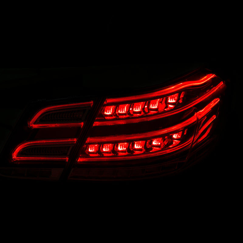 Anzo 2010-2013 Mercedes Benz E Class W212 LED Taillights Red/Clear