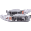 Anzo 1994-1997 Acura Integra Euro Parking Lights Chrome w/ Amber Reflector