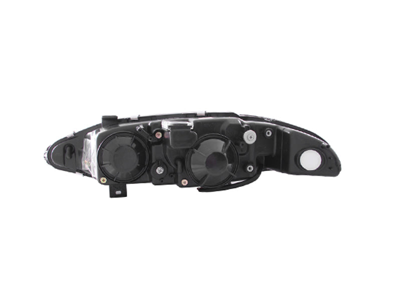 Anzo 1997-1999 Mitsubishi Eclipse Projector Headlights w/ Halo Black G2