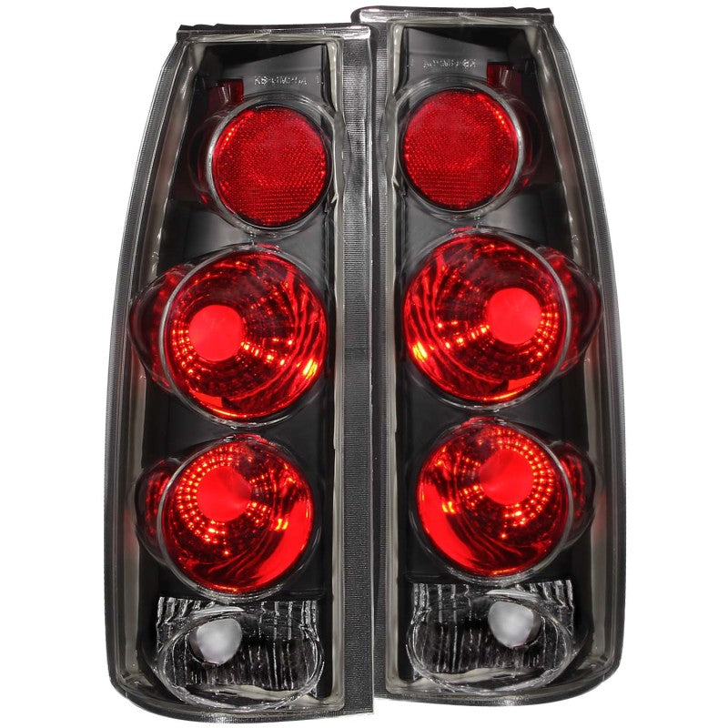 Anzo 1999-2000 Cadillac Escalade Taillights Black 3D Style