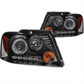 HDLIGHTS PROJ HALO CLR BLK PR