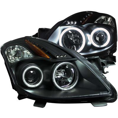 HEADLIGHTS CLEAR BLK NISSAN PR
