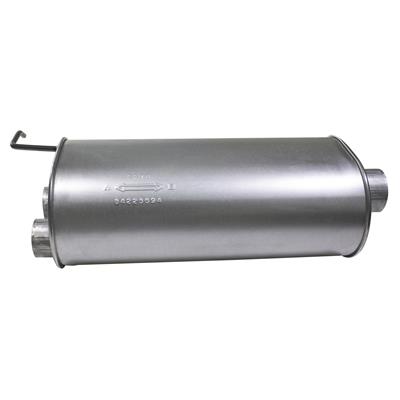 MUFFLER OVAL BAFFLED ALUM 3IN