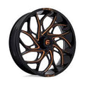 WHEEL ALUM GLOSS BLK MILLED 18