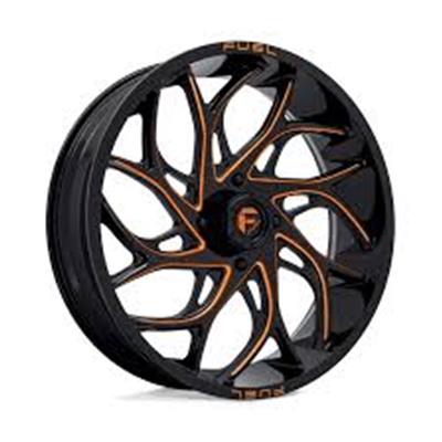WHEEL ALUM GLOSS BLK MILLED 18