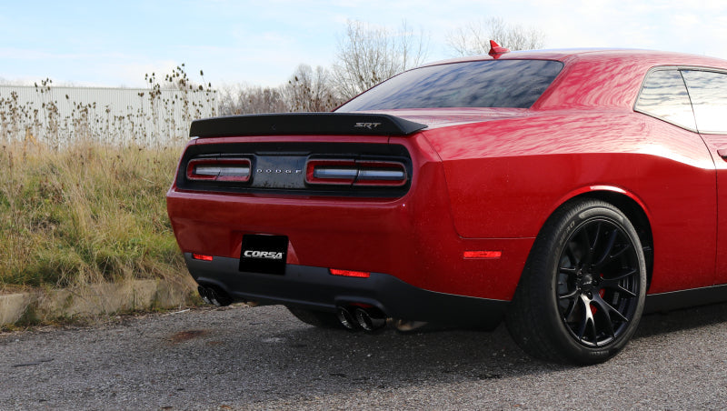 Corsa Performance 15-17 Dodge Challenger Hellcat Dual Rear Exit Sport Exhaust w/ 3.5in