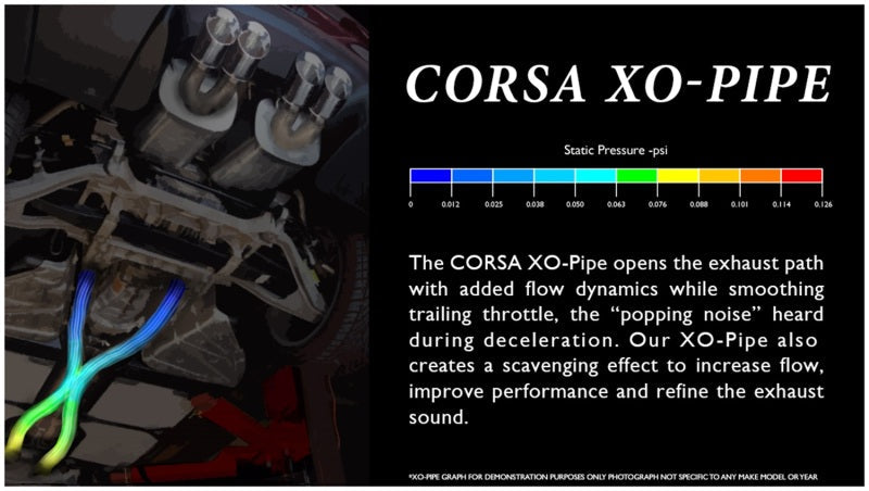 Corsa Performance 97-04 Chevrolet Corvette C5 Z06 5.7L V8 XO Pipe Exhaust
