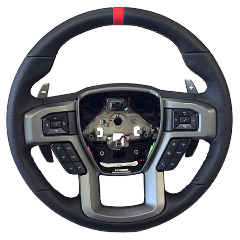 Ford Performance Parts 2015-2017 F-150 Raptor Performance Steering Wheel Kit - Red Sightline