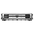 FRONT GRILLE CHROME/BLACK 4W