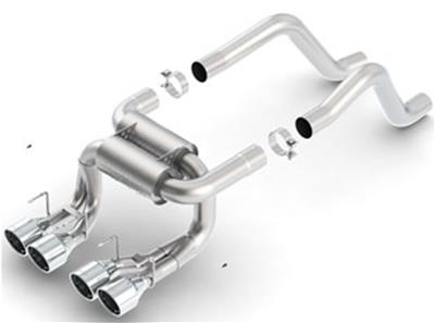EXHAUST SYSTEM SS DUAL REAR