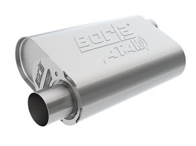 MUFFLER OVAL SS BRUSHED 2.50IN