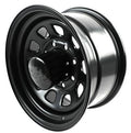 WHEEL STEEL MATTE BLK 16X8