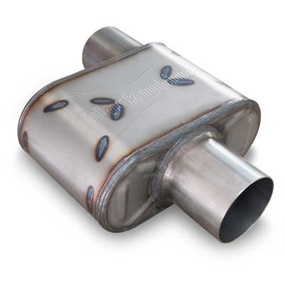 MUFFLER SS 2.5IN CTR-OFFSET
