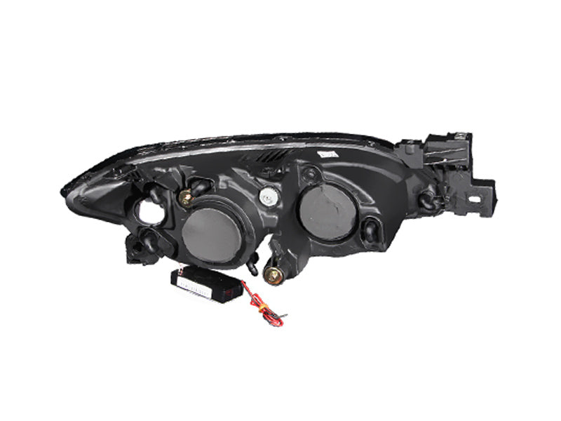 Anzo 2004-2008 Mazda 3 Projector Headlights w/ Halo Black (CCFL)